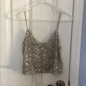 Zara Sequined Top